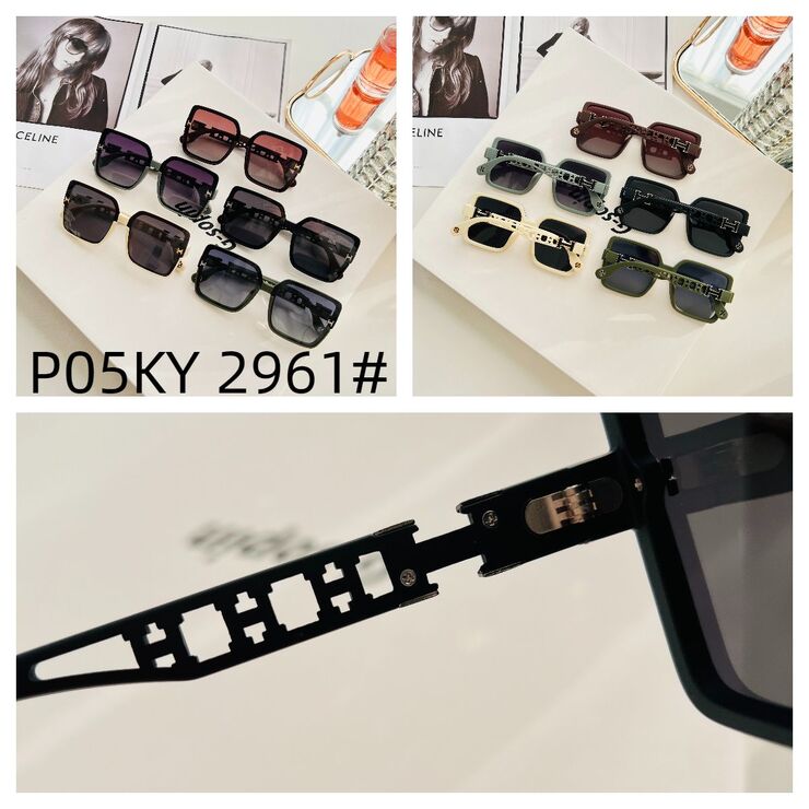 Polarized metal + TR90 sunglasses P05KY 2961