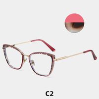Combined frame (metal + TR90) or glasses with blue light protection, with spring hinges FA87260