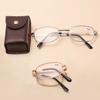 Metal eyeglasses for reading J138 Blue ray cut, diopters from +1.00 to +4.00, PD62-64