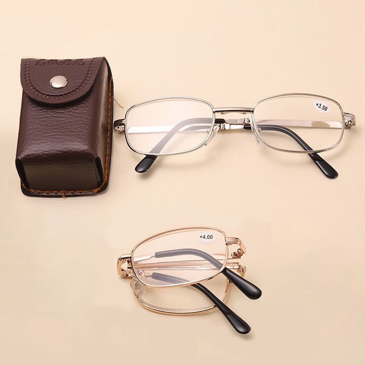 Metal eyeglasses for reading J138 Blue ray cut, diopters from +1.00 to +4.00, PD62-64