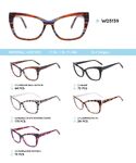 Plastic acetate eyeglasses frame for women WD3139