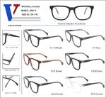 Plastic acetate frame with spring hinges D5013-DA