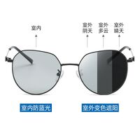 Photochromic glasses with blue light and UV protection 9653-GT