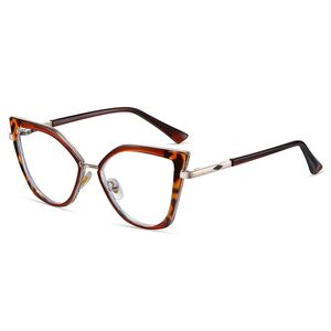Combined frame (metal + TR90) or glasses with blue light protection, with spring hinges FA87315