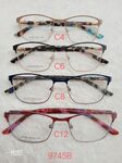 Metal frame for glasses with spring hinges 9745B