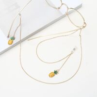 Metal non-slip chain, with pineapple pendant, for glasses and masks GA033