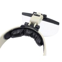 Binocular magnifier with backlight, magnifying glass with head mount 81003-XX, magnification: 2X, 3,8X, 4,5X, 5,5X