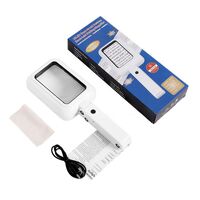 Tabletop magnifying glass with adjustable bracket and backlight 10863RC-XX, magnification: 3X