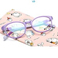 Plastic kids glasses KY6008-2 Blue ray cut protection