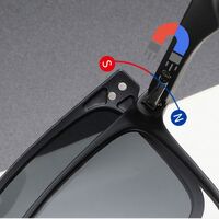 Оправа пластиковая TR90/PC + комплект из 5 поляризационных солнцезащитных насадок (клипон) на магните + кожаная сумка El Dorado EL2359A