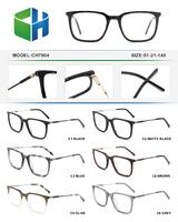 Plastic acetate frame with spring hinges CH7804-DA