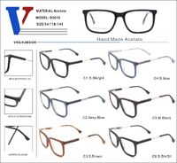 Plastic acetate frame with spring hinges D5010-DA