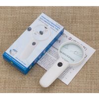 Лупа с универсальной подсветкой, увеличительное стекло с ручкой 6B-4-XX, диаметр 63 мм, увеличение: 4Х