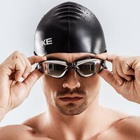 Swimming waterproof anti-fog goggles, earpugs, diopters from -1.50 to -6.00, 770-D-YU