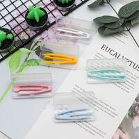 Plastic tweezers with individual pencil-box packaging Extra-large-tweezers-box