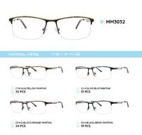 Оправа для очков металлическая мужская полуободковая MM3032