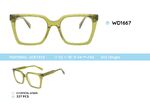 Plastic acetate eyeglasses frame with spring hinges WD1667