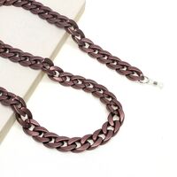 Acrylic non-slip matte chain, concave shape, for glasses and masks GB037