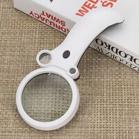 Лупа с универсальной подсветкой, увеличительное стекло с ручкой 600600BH-XX, диаметр 75 мм, увеличение: 2,5X, 25X, 55X