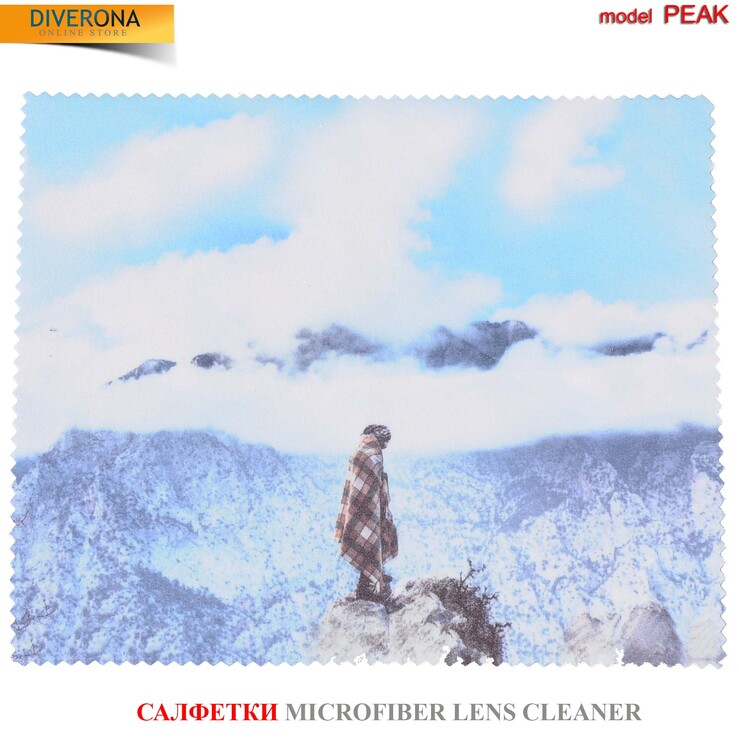 Салфетка для очков из материала микрофибра, плотный материал METRO