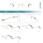 Rimless metal frames for glasses Big City 25638