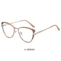 Combined frame (metal + TR90) or glasses with blue light protection, with spring hinges FA87249