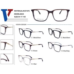 Оправа пластиковая из ацетата + металл с флексом 8634-DA