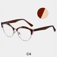 Combined frame (metal + TR90) or glasses with blue light protection, with spring hinges FA87268