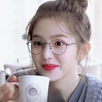 Metal glasses with blue light protection for women 4689-365-PN