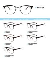 Metal frame with TR-90 temples with spring hinges HL01-07