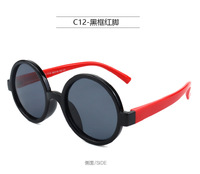 Детские силиконовые солнцезащитные поляризационные очки с защитой UV400 T11021-black