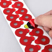 Липкий сегмент (липучки, слиперы, противоскользящие накладки для блокировки) для линз, красный, полиэтилен, 1000 шт