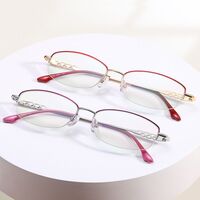 Metal glasses with Blue ray cut protection, diopters from +1.00 to +4.00, KY2401