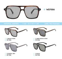 Plastic acetate frame polarized sunglasses WD7006