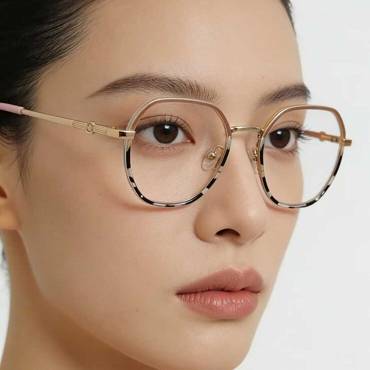 Metal ultrathin women's frames with spring hinges Wilibolo K6803