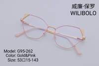 Оправа металлическая ультратонкая с флексом Wilibolo G95-262