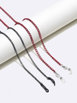 Набор из двух цепочек для очков красочных и черных GM158