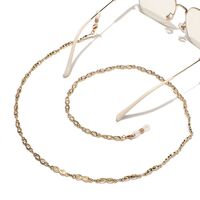 Металлическая нескользящая цепочка золотого цвета, в виде цифры 8, для очков и масок GL1545