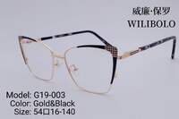 Оправа металл + TR90 ультратонкая женская с флексом Wilibolo G19-003