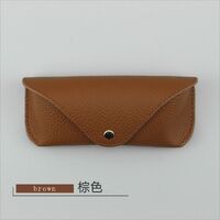 Футляр-чехол из натуральной кожи для очков с подкладкой из микрофибры ZY013