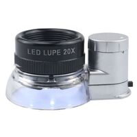 Portable pocket magnifier with backlight 7103A, diameter: 21 mm, magnification: 20X