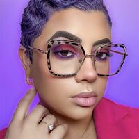 Очки комбинированные (металл + TR90) женские с защитой от синего света 95823-TR5039-PN