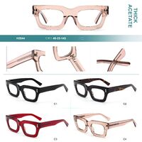 Plastic frames for glasses, thick acetate Big City H2844