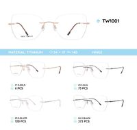 Titanium frames rimless TW1001