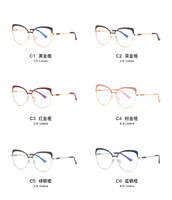 Metal blue blocker frames for glasses 3018