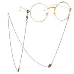 Металлическая нескользящая цепочка бронзового цвета, с полым цветком, для очков и масок GL126