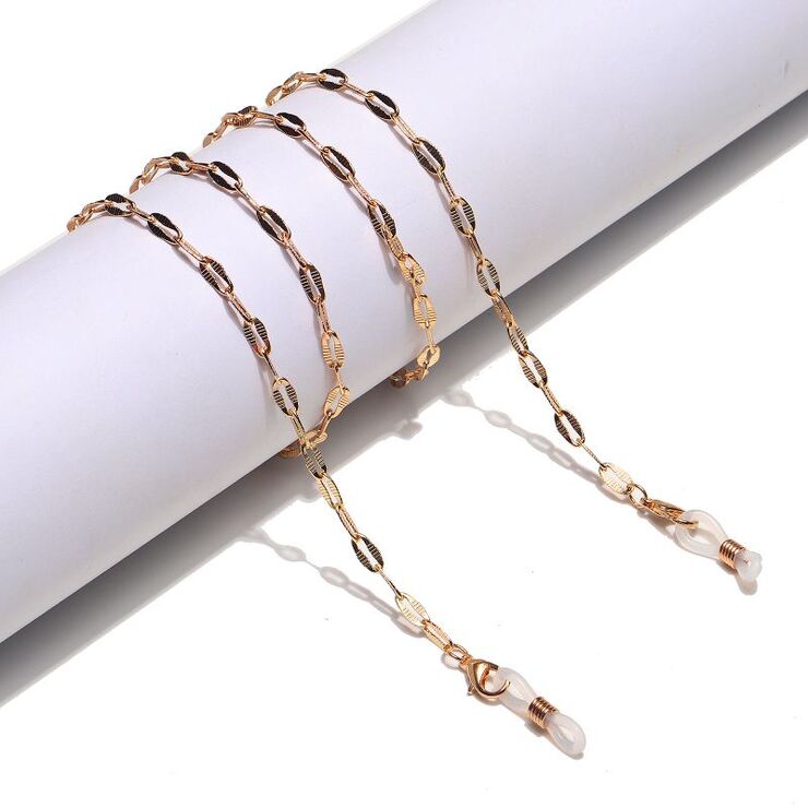 Gold-colored non-slip chain, for glasses and masks GL1293