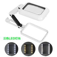 Tabletop magnifying glass with adjustable bracket and backlight 10863RC-XX, magnification: 3X