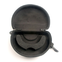 Black waterproof compression adult single-layer ski goggles case Case-0156