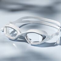 Очки для плавания водонепроницаемые с защитой от запотевания, с берушами и шапочкой, диоптрии от -1.50 до -6.00, 6045-YU